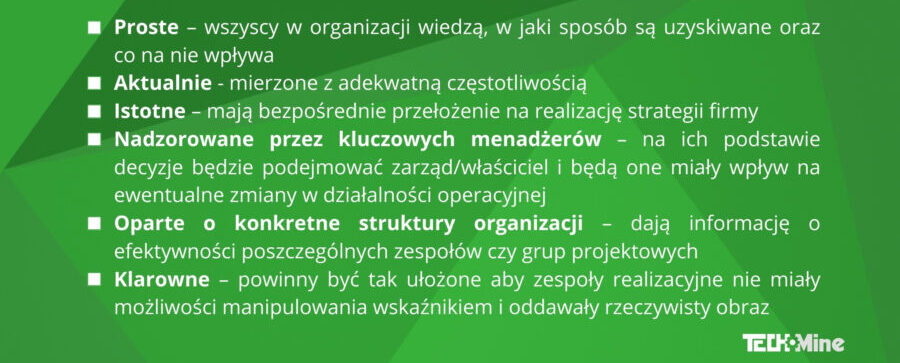 jakie powinny być KPI